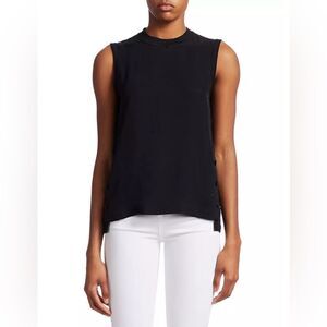 rag & bone Aiden Button Tank Top Black S
